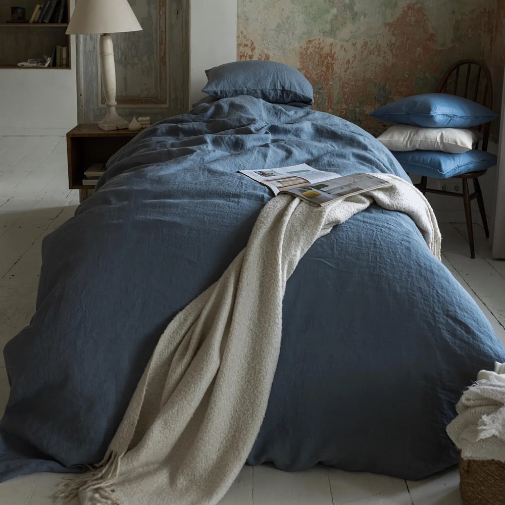 Linen Comforter Set: Organic Linen Bedding Set, Tan, Natural and Beige Duvet Cover Set, Twin, Full, Queen