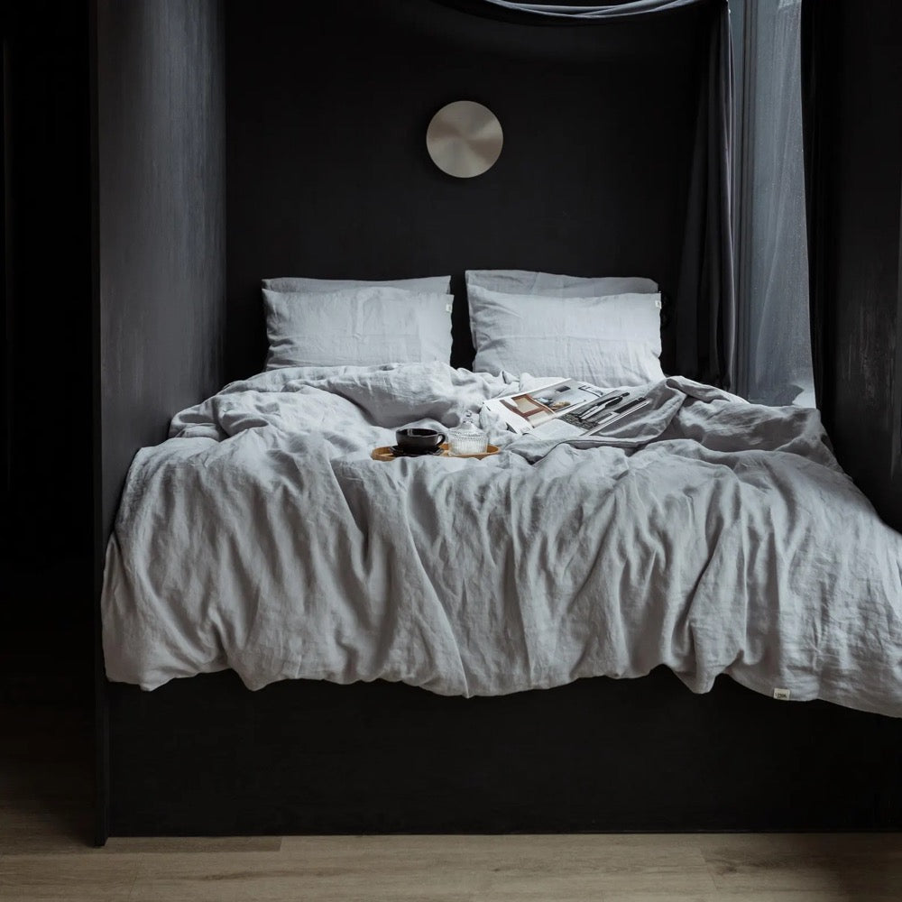 Linen Comforter Set: Organic Linen Bedding Set, Tan, Natural and Beige Duvet Cover Set, Twin, Full, Queen